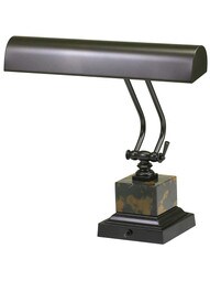 12" Piano Desk Lamp with Square Base